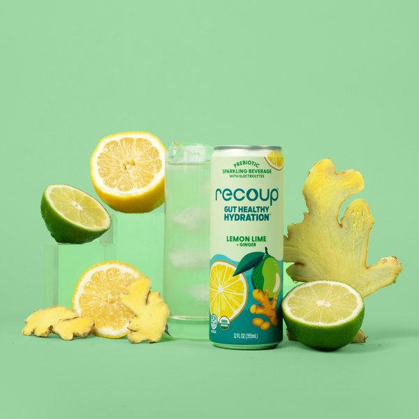 Lemon Lime Ginger Prebiotic Gut Healthy Hydration Drinks - Recoup
